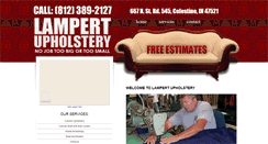 Desktop Screenshot of lampertupholstery.com